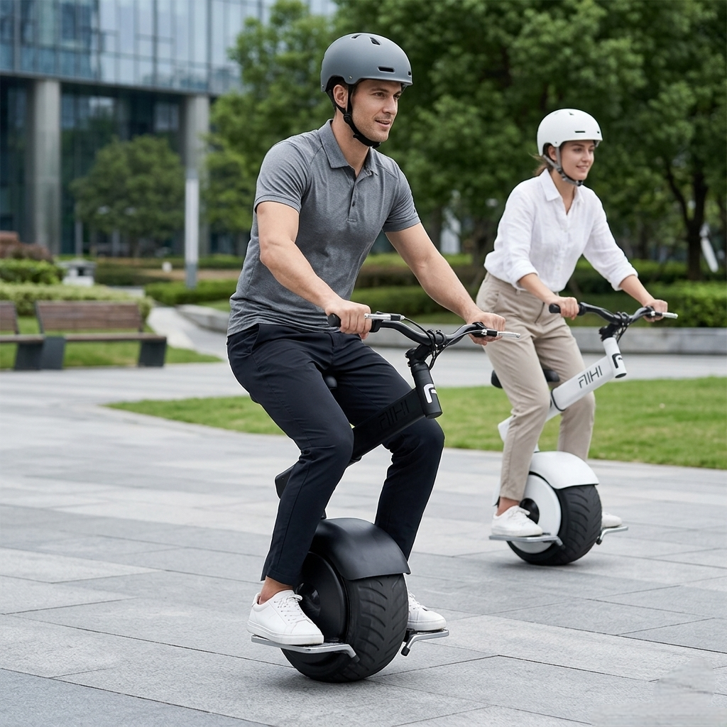 Electric Unicycle Balance Scooter - Smart Self Balancing Personal Transport Device with Hand Support for Easy Travel