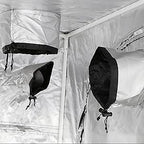 Hydroponic Mylar Grow Tent with Observation Window – 24x24x48" Indoor Reflective Plant Growing Tent with Floor Tray & Light Blocking
