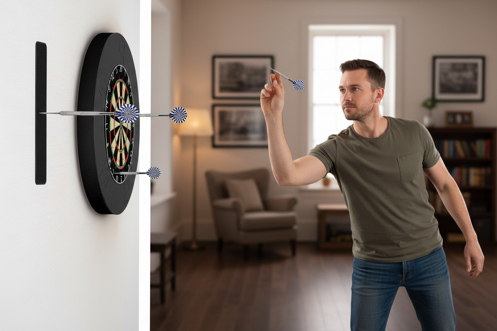 EVA Dartboard Surround – Lightweight Jigsaw Protection Ring for Dart Boards, Removable Wall Backboard Guard for Home and Game Rooms
