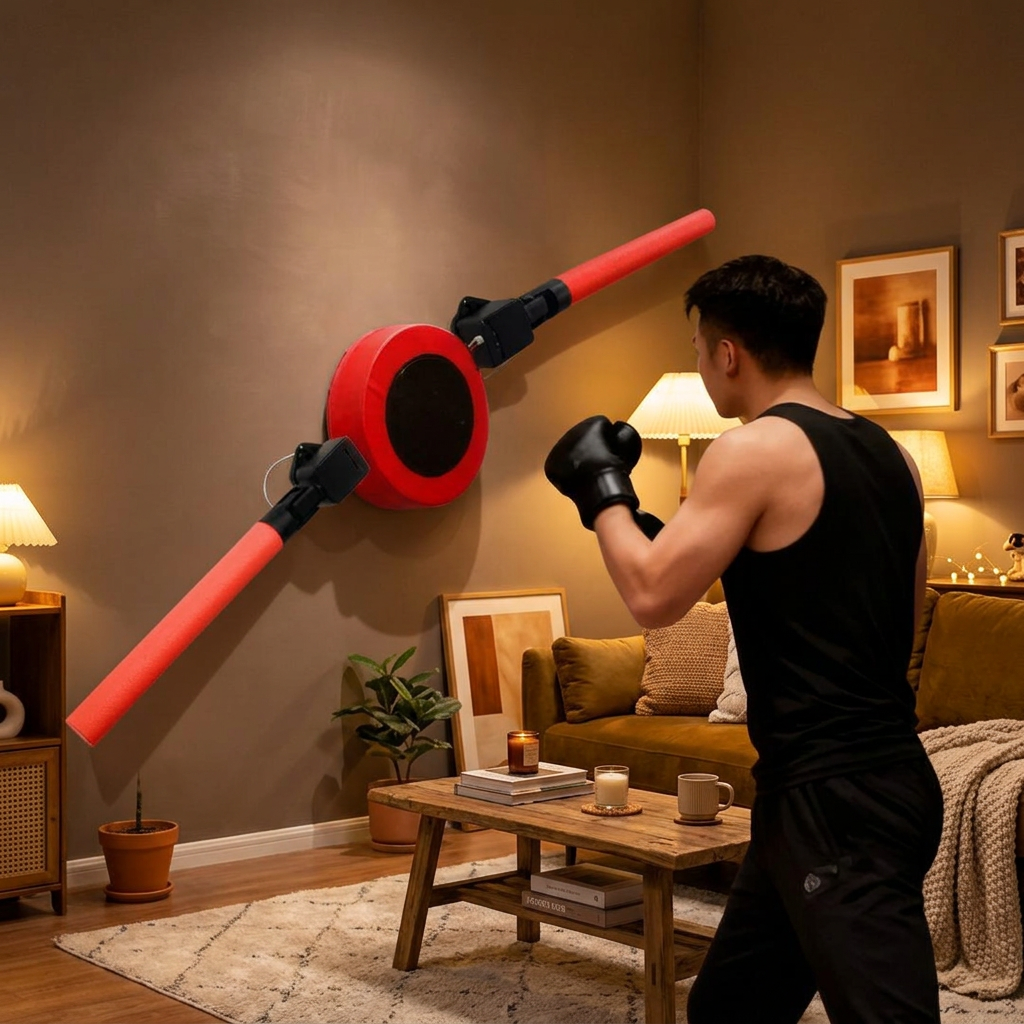 Electric Boxing Reaction Target – Wall-Mounted Speed Ball Training Pad for Punching Reflex Drills, Fitness Workouts and Home Boxing Practice