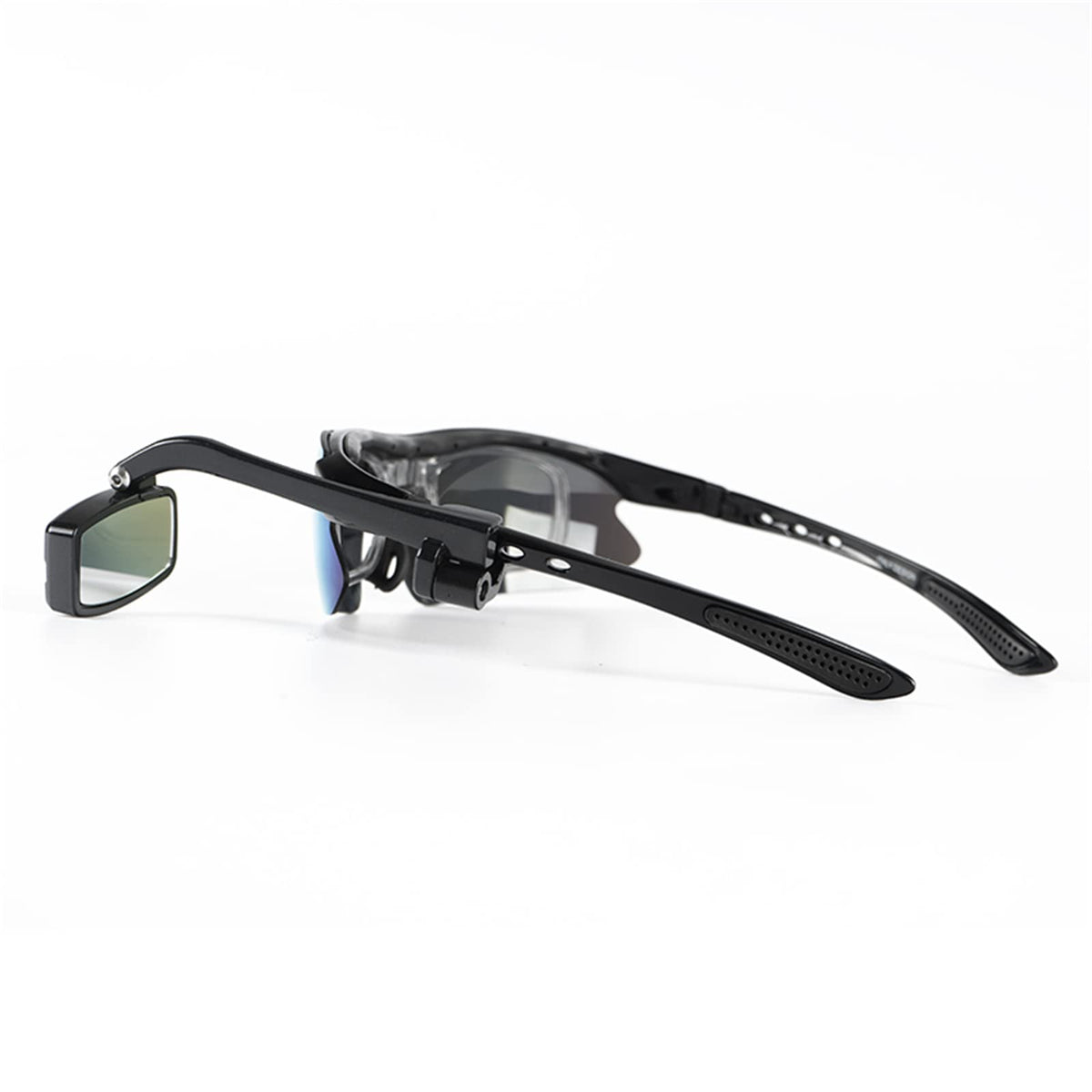 Bike Rearview Mirror Glasses – Mini Cycling Mirror for Helmet or Eyewear with Enhanced Road Safety Visibility