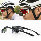 Bike Rearview Mirror Glasses – Mini Cycling Mirror for Helmet or Eyewear with Enhanced Road Safety Visibility