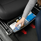Under Seat Car Storage Box – Universal Removable Organizer for Seat-Bottom Accessories, Gadgets and Everyday Vehicle Interior Organization