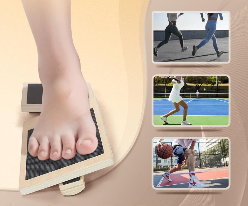 Anti Slip Wooden Balance Board - Ankle Stretcher for Ballet and Fitness Training, Home Gym Stability Exercise Equipment