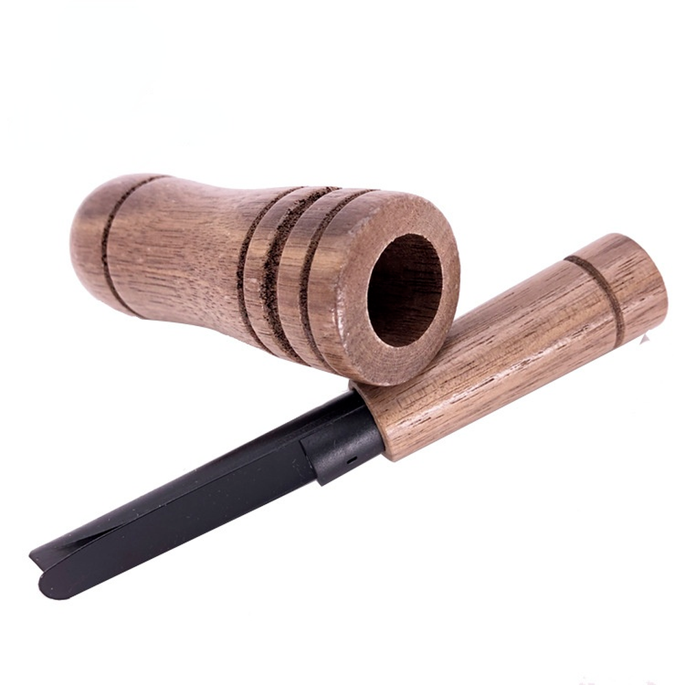 Wooden Duck Call Whistle Hunting Tool – Realistic Sound Turkey Locator Crow Bird Caller Lightweight Outdoor Gear