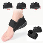 Silicone Heel Pads – Invisible Height Increase Insoles with Arch Support, Comfortable Foot Cushion for Pain Relief