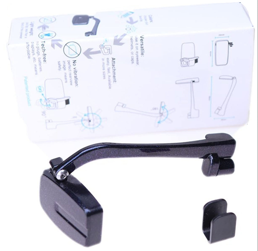 Bike Rearview Mirror Glasses – Mini Cycling Mirror for Helmet or Eyewear with Enhanced Road Safety Visibility