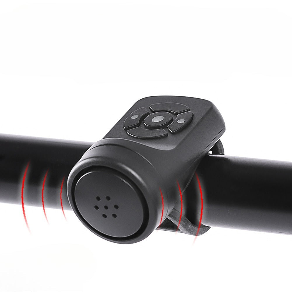 120DB Bike Horn Alarm - USB Rechargeable Electronic Bicycle Bell for Cycling Safety and Loud Road Warning Alerts