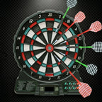 Electronic Dart Board Set – 18 Games, 159 Options, 1-8 Player Automatic Scoring with LED Display and 6 Plastic Darts