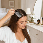 Scalp Liquid Applicator Comb – Mini Portable Anti-Static Hair Care Tool for Precise Serum, Oil and Nourishing Treatment Application at Home