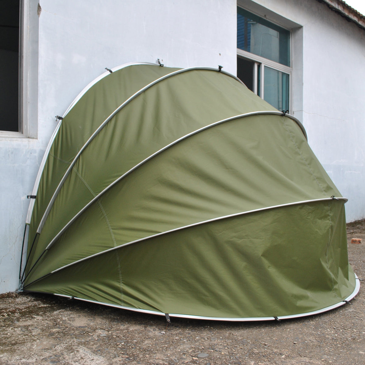 Portable Motorcycle Garage Tent – Outdoor Hanging Storage Shelter for Motorbikes, Speedway Equipment and Weather-Protected Parking, Model CZX-507