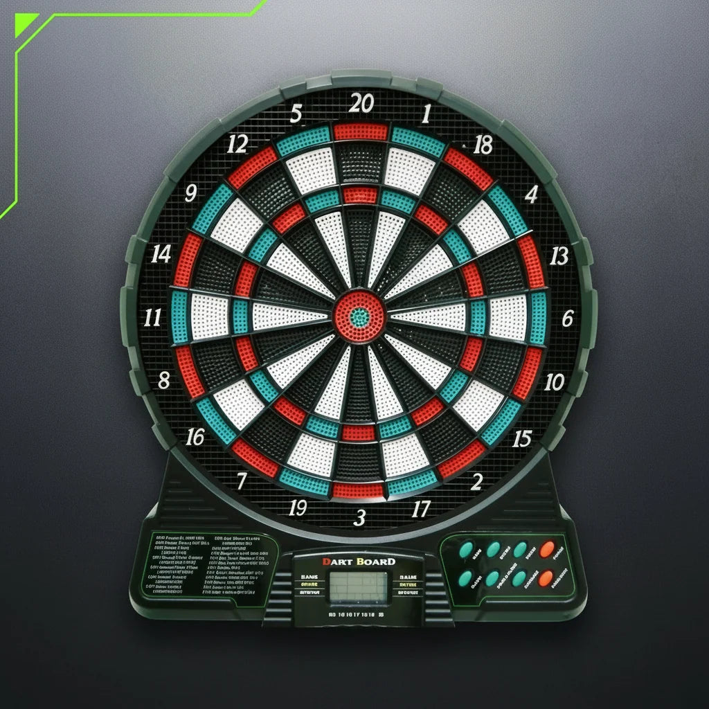 Electronic Dart Board Set – 18 Games, 159 Options, 1-8 Player Automatic Scoring with LED Display and 6 Plastic Darts