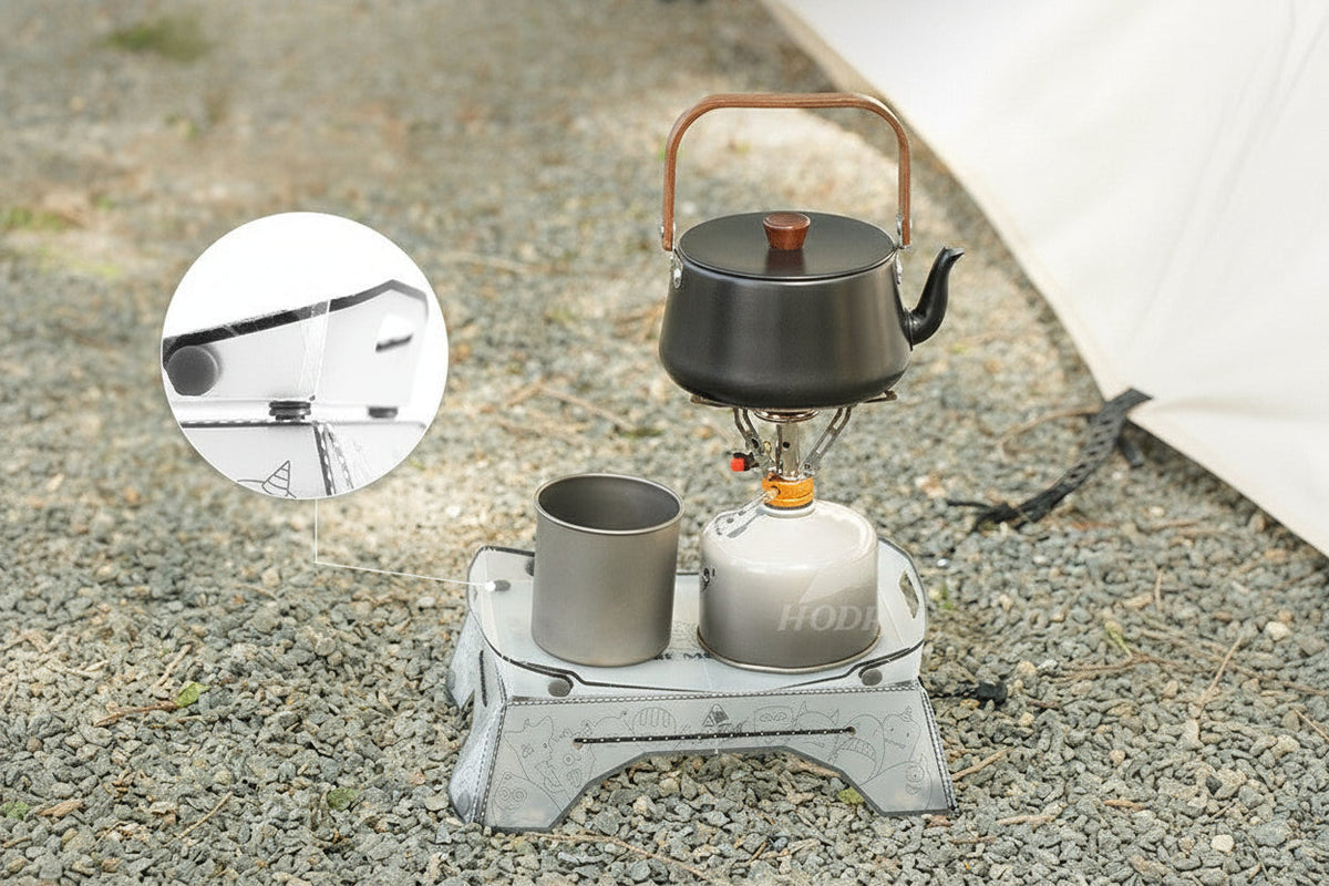 Ultralight Folding Camping Table - Portable Food-Grade Mini Table for Outdoor Hiking, Picnic and Travel with Compact Design
