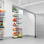 Kids Ball Storage Rack – Indoor Basketball, Football and Volleyball Organizer Stand for Playrooms, Kindergartens and Home Storage