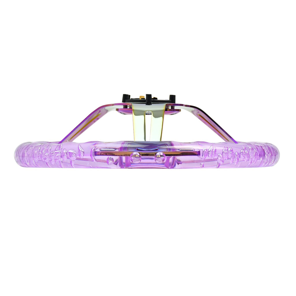 Heart-Shaped Acrylic Steering Wheel – Universal 350MM Transparent 14-Inch Sports Car Wheel with Multicolor Options for Custom Interior Styling