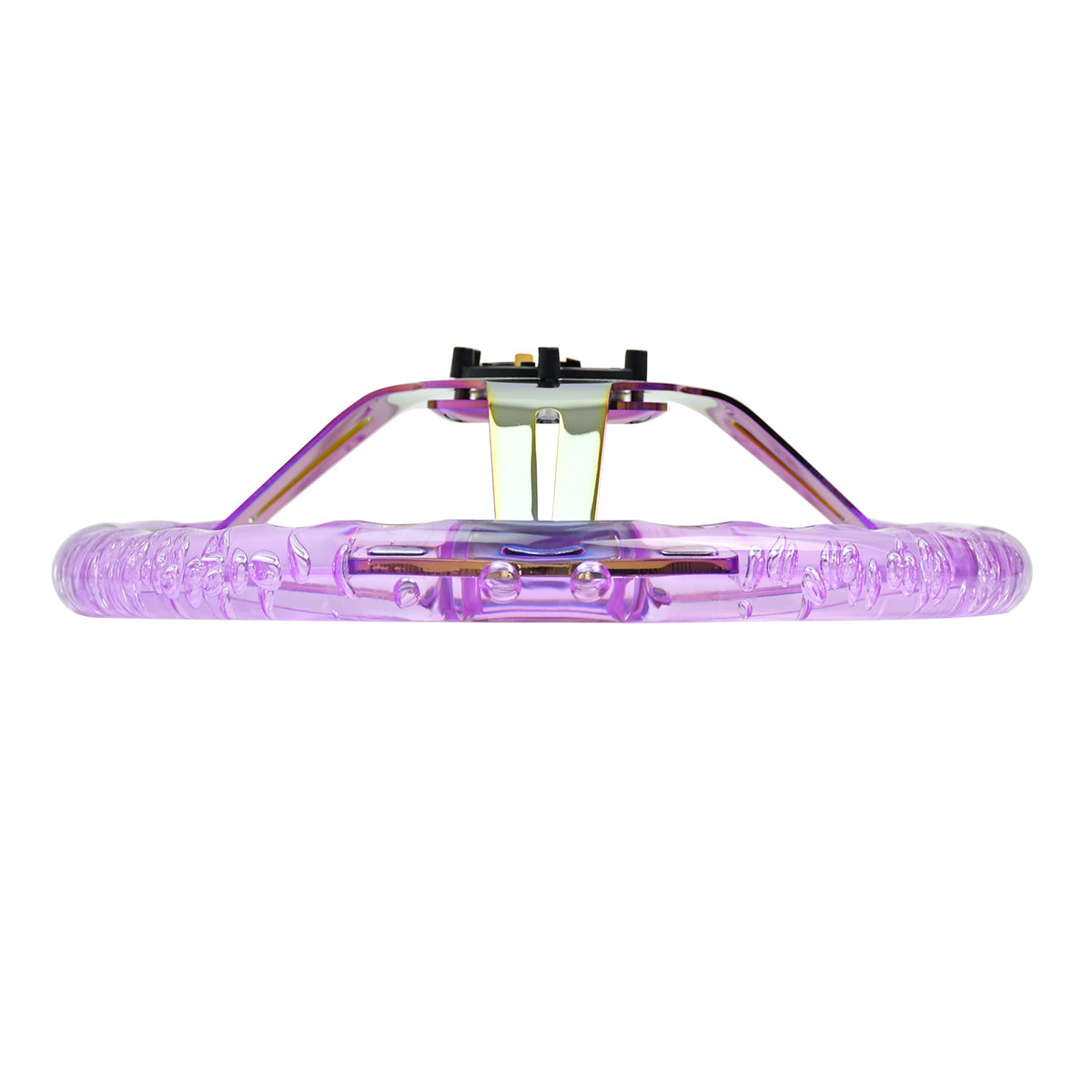 Heart-Shaped Acrylic Steering Wheel – Universal 350MM Transparent 14-Inch Sports Car Wheel with Multicolor Options for Custom Interior Styling