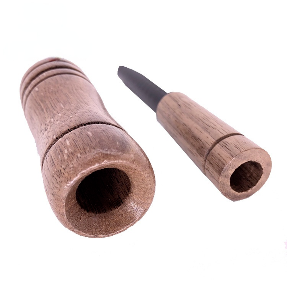Wooden Duck Call Whistle Hunting Tool – Realistic Sound Turkey Locator Crow Bird Caller Lightweight Outdoor Gear