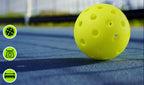 Outdoor Pickleball Balls – 40-Hole High-Performance Durable Pickleballs for Training, Practice Sessions, Recreation and Tournament Play