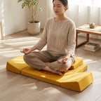 Foldable Meditation Cushion – Ergonomic Tri-Fold Yoga Kneeling Seat and Portable Floor Mat for Zen Practice, Cross-Legged Sitting and Relaxation