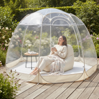 Large Pop-Up Bubble Tent – Weatherproof Outdoor Igloo Screen House for Camping, Patios and Gardens with Oversized Space and Cold-Weather Protection