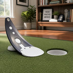 Portable Golf Putter Alignment Tool – Foldable Indoor and Outdoor Practice Holder with Triple Aim Points for Stable, Accurate Putting Training