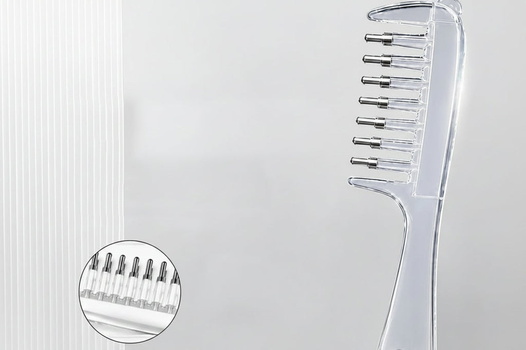 Scalp Liquid Applicator Comb – Mini Portable Anti-Static Hair Care Tool for Precise Serum, Oil and Nourishing Treatment Application at Home