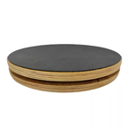 Wood Pilates Twist Board – Rotating Balance Disc for Core Training, Posture Correction, Yoga and Postpartum Recovery