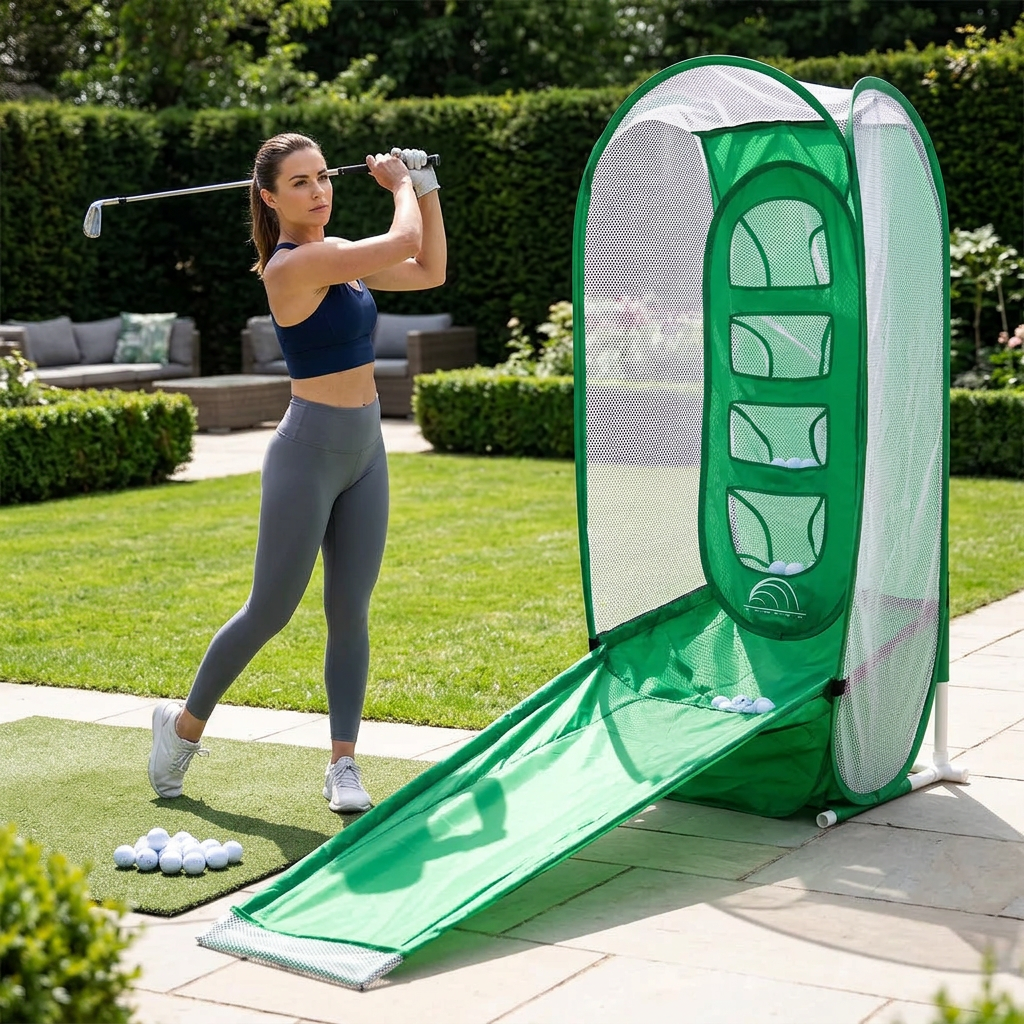 PGM Golf Swing Practice Net – Cutting Practice Trainer for Backyard Golf Drills, Swing Technique and Convenient Home Training