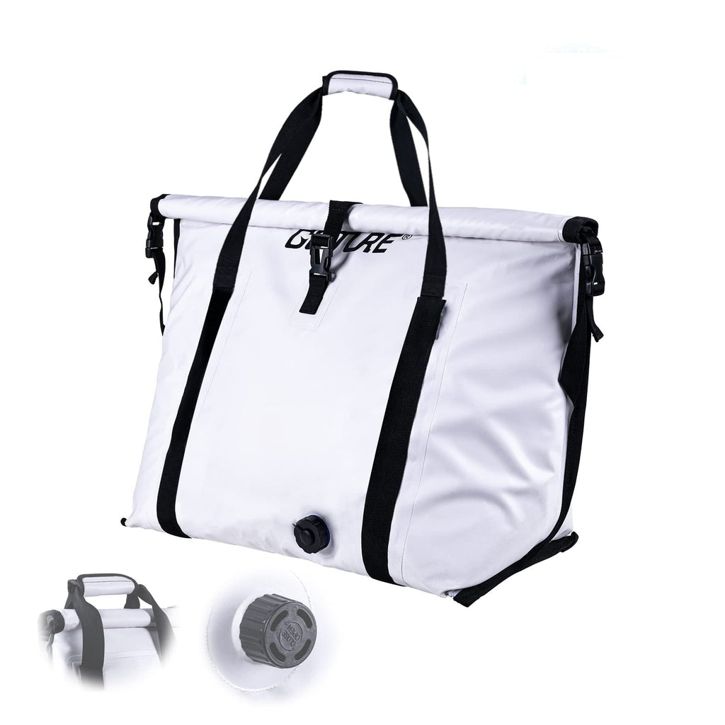 Goture Monster Fish Cooler Bag - Insulated, Leakproof Saltwater Bag with Drain Plug for Sea Fishing & Outdoor Travel