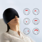 Hot & Cold Gel Compress Hood – Instant Migraine & Eye Strain Relief