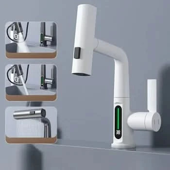 LUXOR - Modern digital washbasin tap