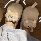 Cuddle Cat Plush Slippers