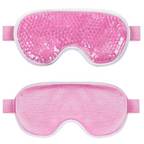 Reusable Gel Eye Mask – Cooling Cold Compress for Puffy Eyes, with Soft Plush Reverse Side