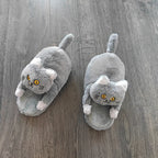 Cuddle Cat Plush Slippers
