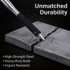 Stainless Steel Baseball Bat – 50cm Heavy-Duty Non-Slip Training Bat for Baseball Practice, Batting Drills, Outdoor Sports and Recreational Play