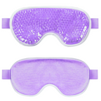 Reusable Gel Eye Mask – Cooling Cold Compress for Puffy Eyes, with Soft Plush Reverse Side