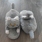 Cuddle Cat Plush Slippers