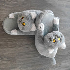 Cuddle Cat Plush Slippers