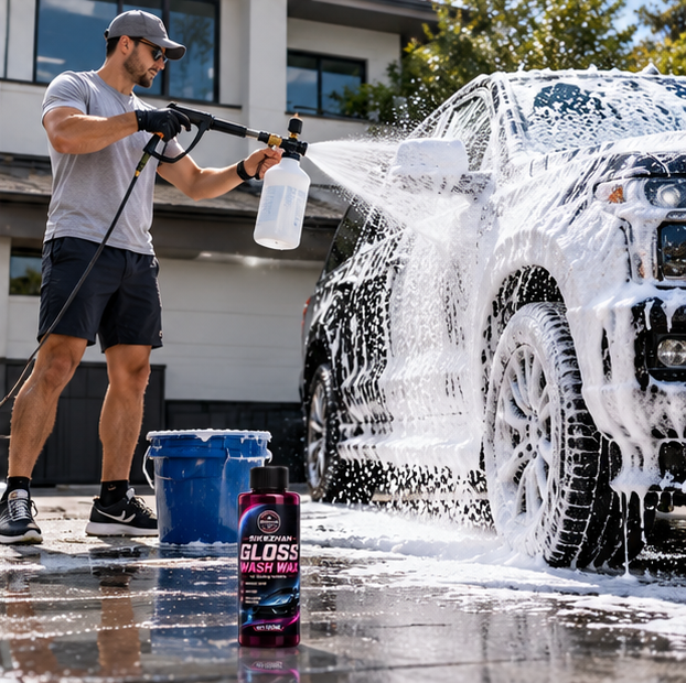 Extreme Foaming Car Wash Soap – 100ml Pink Bodywash & Wax Formula for Foam Cannons, Foam Guns and Bucket Washing