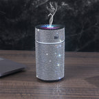 Luxury Diamond Car Diffuser – Shiny LED Humidifier and Air Freshener for Stylish Auto Interiors, Aromatherapy Ambience and Refreshing Everyday Drives