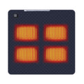 Outdoor Heated Sleeping Mat - USB Powered Camping Heating Pad with Adjustable Temperature and Multiple Heating Zones