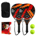Model Panel Tennis Racket Set – Durable ABS Plastic Outdoor Sports Rackets for Youth Physical Education, Beginner Training and Recreation