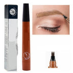 Waterproof Eyebrow Pencil – 4 Tip Microblade Brow Pen for Natural Long-Lasting Makeup, Smudge-Proof Cosmetic Tool