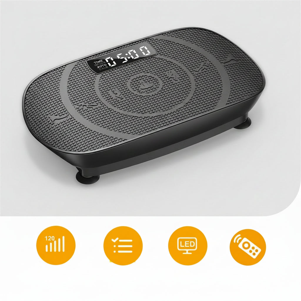 Vibration Plate Fitness Machine - Full Body Workout Power Vibrate Platform for Weight Loss, Muscle Toning and Home Gym Exercise Equipment