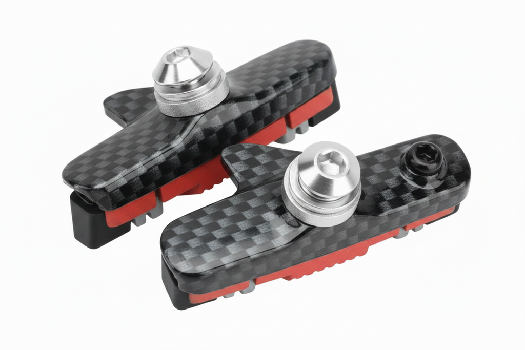 Road Bike Brake Pads – Lightweight Aluminum Alloy C Brake Shoes with Durable Rubber for Reliable Cycling Performance
