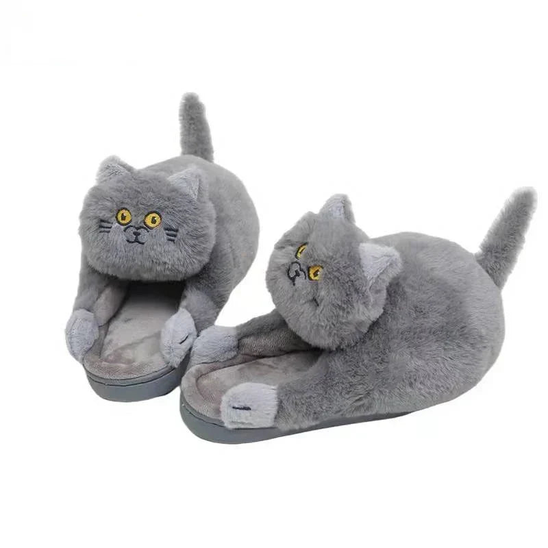 Cuddle Cat Plush Slippers