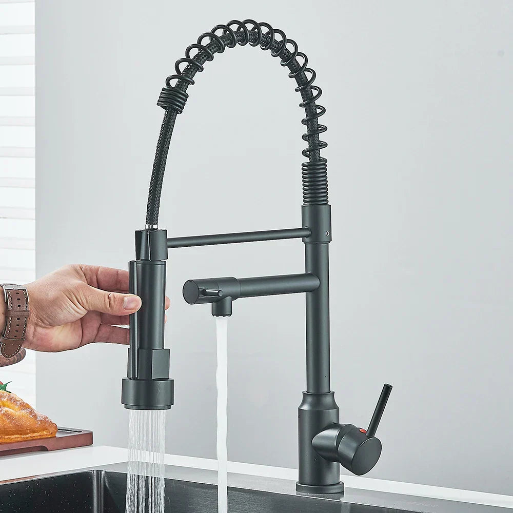 HydroFlex – Modern Kitchen Faucet with Double Spout