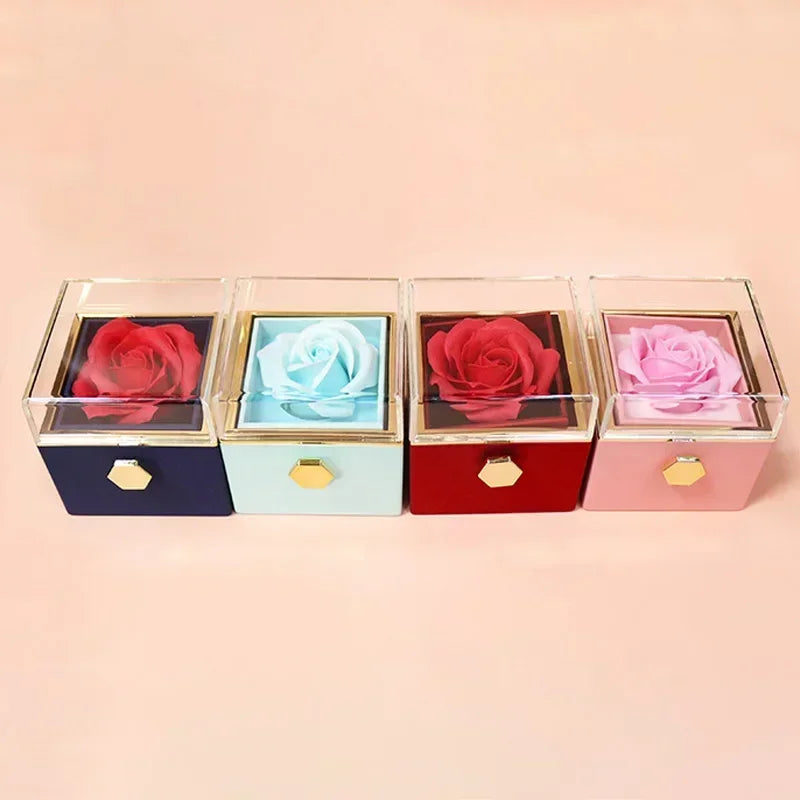 Eternal Rose Spin Display Jewelry Box