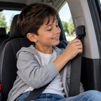 Magnetic Car Seat Belt Holder – PU Leather Safety Belt Limiter Clip Designed to Prevent Sliding, Falling and Uncomfortable Seatbelt Movement