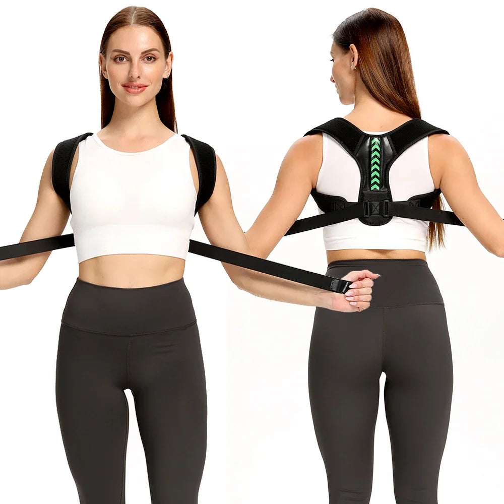 Adjustable Posture Corrector Belt – Upper Back, Shoulder and Clavicle Support Brace for Spine Alignment, Neck Relief and Everyday Posture Improvement